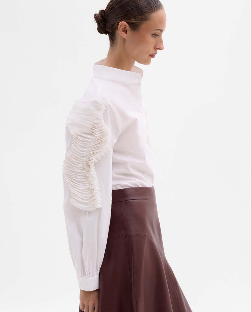 Embroidered textile shirt