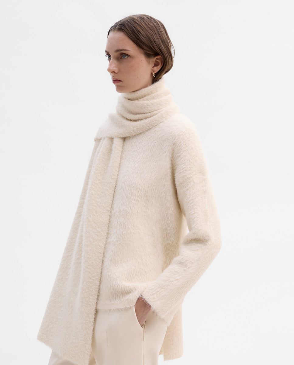 Jersey bufanda efecto pelo