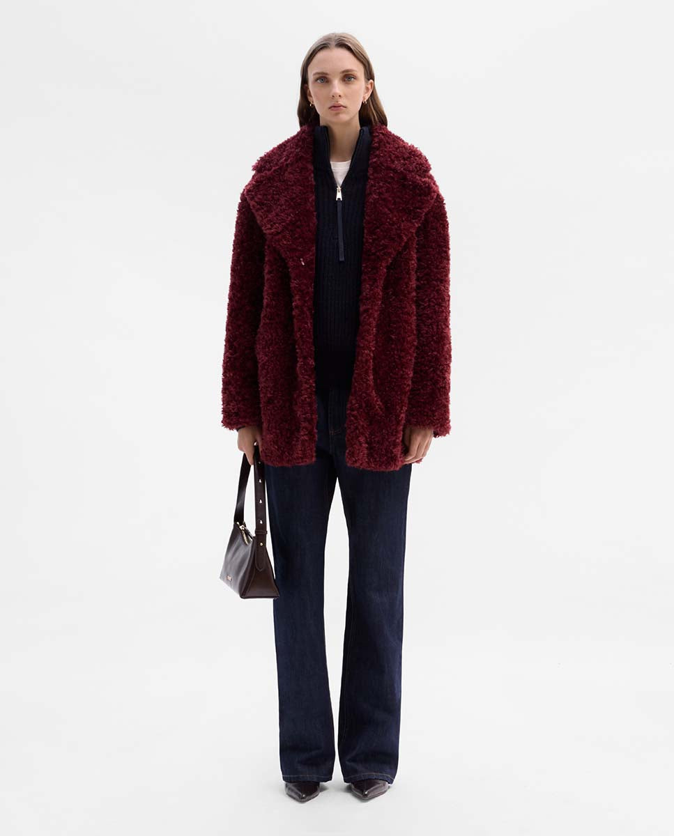 Chaquetón efecto pelo