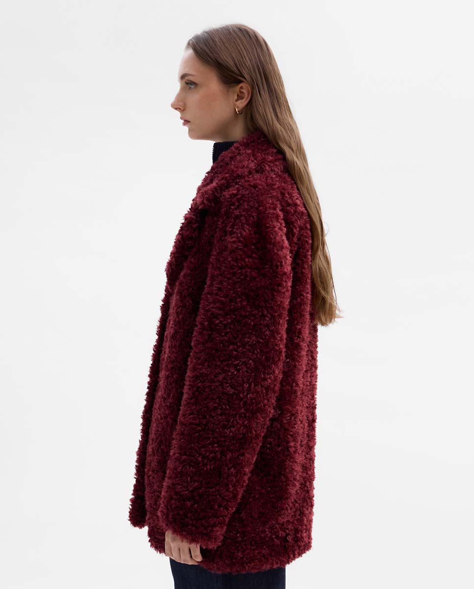 Chaquetón efecto pelo