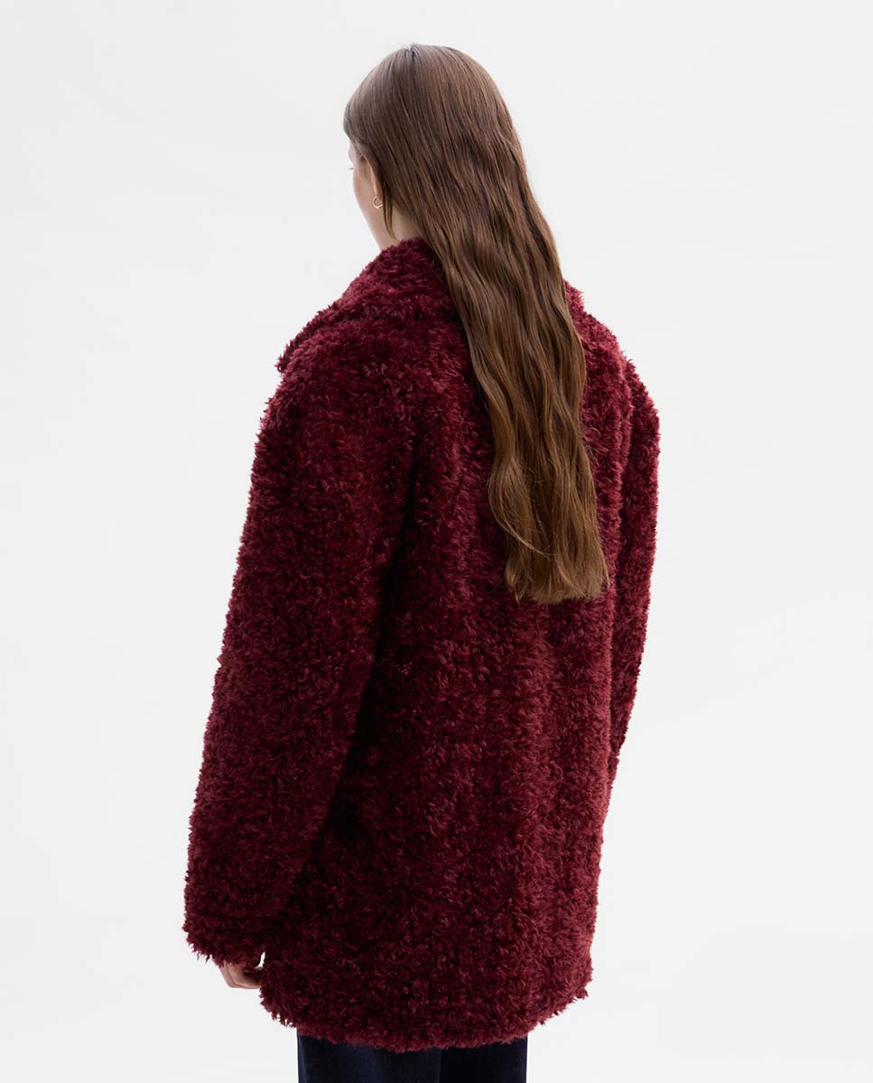 Chaquetón efecto pelo